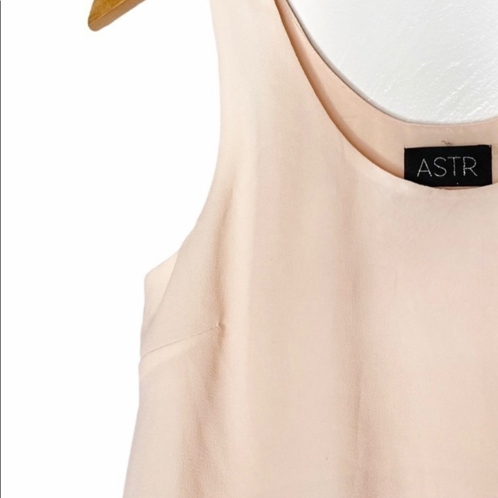 ASTR Pink/Blush Fringe Hem Crop Top Sz M - Picture 3 of 13